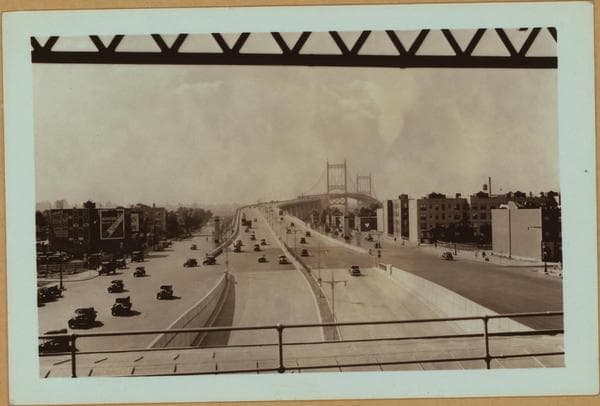 Bridges - Triborough Bridge - [Queens end.], 1937