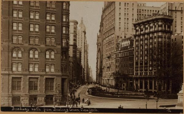 Manhattan: Broadway - Battery Place, 1861