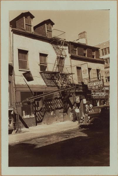 Manhattan: Mott Street - Canal Street, 1936