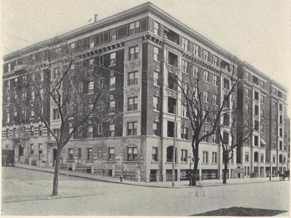 The Rockclyffe, southeast corner Broadway and 141st Street; Wingate Hall, northeast corner Broadway and 140th Street; Highmount, 572-574 West 141st Street., 1908
