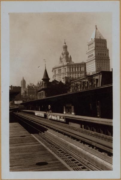 Manhattan: Chatham Square to Municipal Building from the [3rd Avenue] El., 1941
