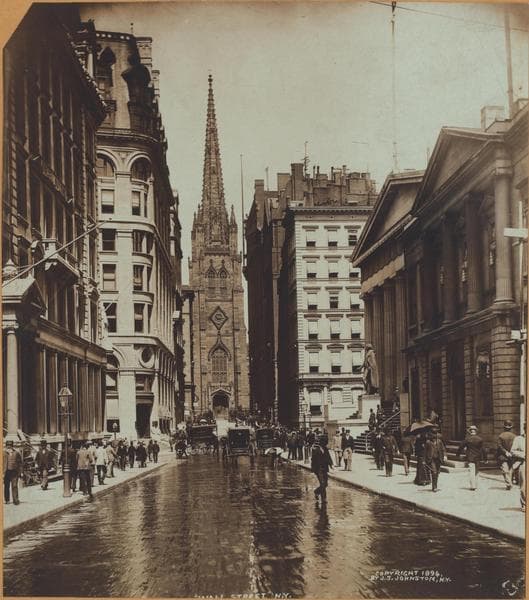 Manhattan: Wall Street - Broad Street, 1894