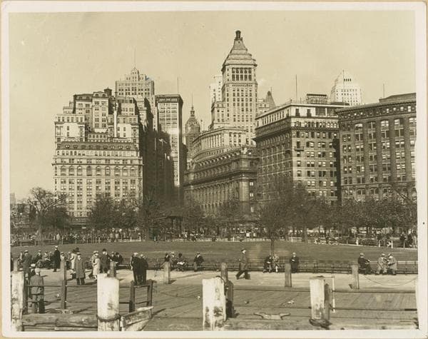 Manhattan: Battery Park Sea Wall., 1928