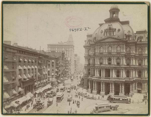 Broadway - Park Row, north side, 1894