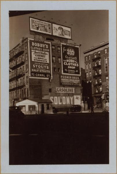 Manhattan: Forsyth Street - Division Street, 1940