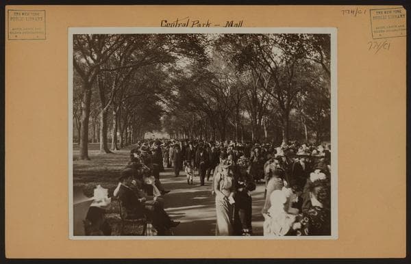 Manhattan: Central Park - The Mall., 1892