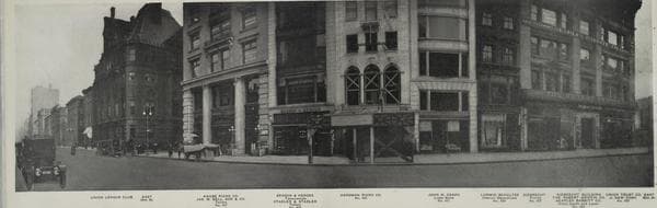 East 38th St. - Hardman Piano Co. - Benson & Hedges, tobacconists - Union League Club.], 1911