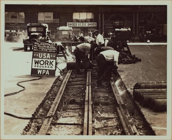 Manhattan: Whitehall Street - Bridge Street, 1936