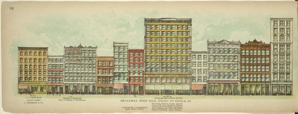 Broadway, West Side. Spring to Prince St., 1899