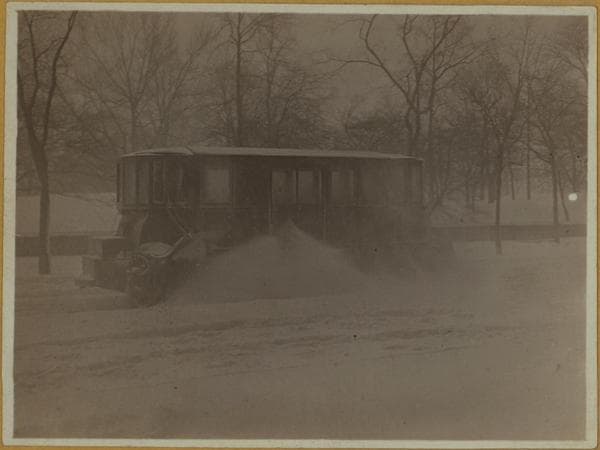 Snowstorms - Near Central Park., 1909