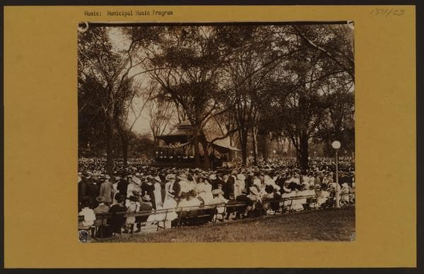 Music - Municipal music program - [Central Park band concert.]
