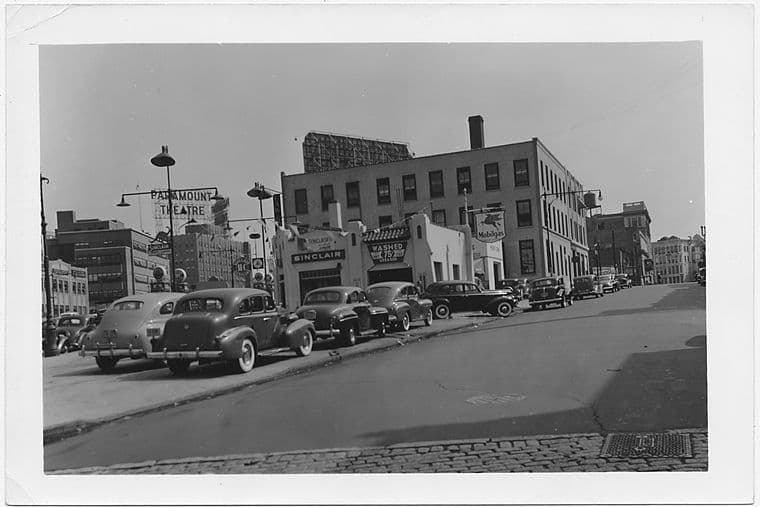 Gold Street at Flatbush Avenue, to South, Brooklyn, 1941-08-22