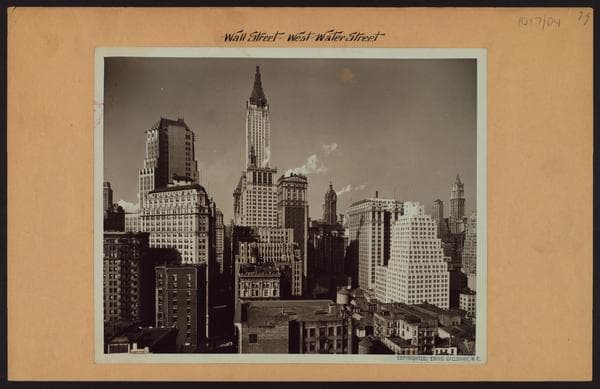 Manhattan: Wall Street - Water Street, 1929