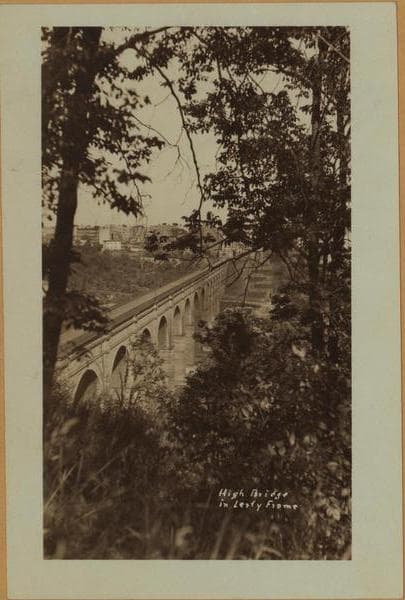 Bridges - High Bridge - [Harlem River - Connecting Manhattan at 174th Street, Highbridge Park to the Bronx at about 170th Street.], 1923