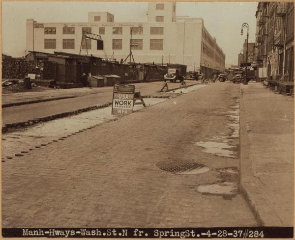 Manhattan: Washington Street - Spring Street, 1937–1938