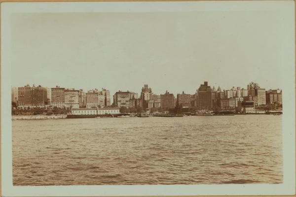 North (Hudson) River - Shore and skyline - Manhattan - 59th Street to 179th Street - [Riverside Baptist Church.], 1926–1934