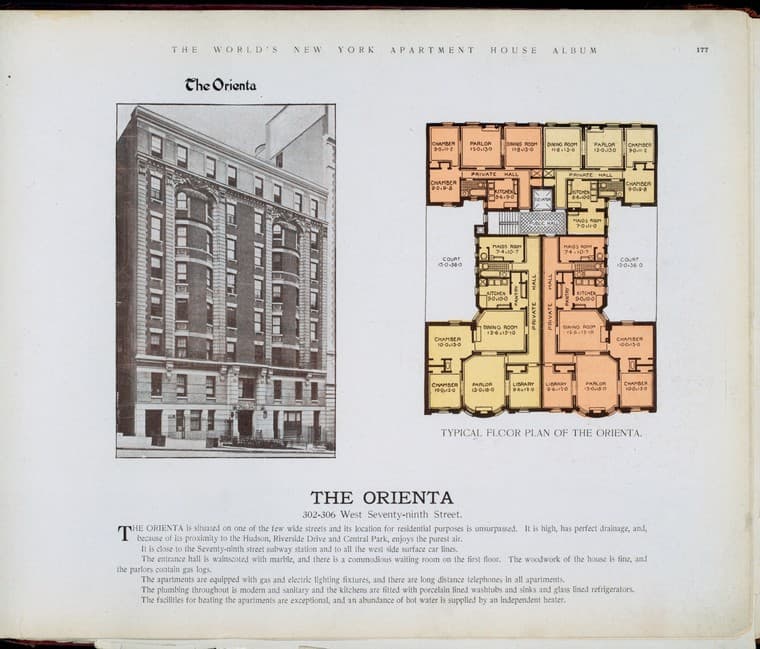 The Orienta, 302-306 West Seventy-ninth Street., 1910-03
