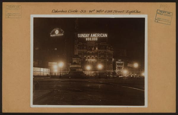 Manhattan: Columbus Circle - 59th Street (West) - 8th Avenue., 1905