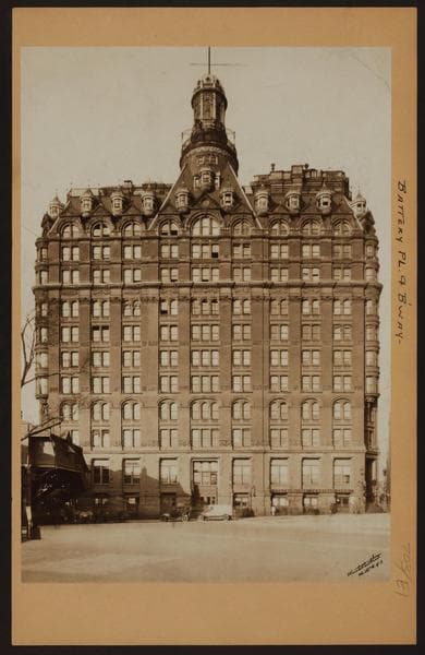 Manhattan: Battery Place - Broadway, 1886-01