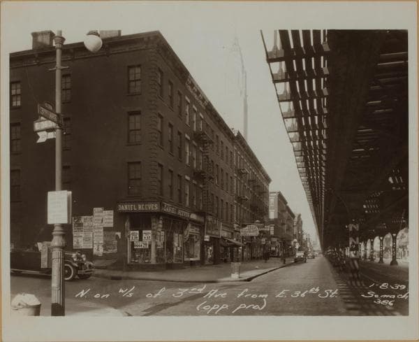 Manhattan: 3rd Avenue - 36th Street (East), 1939