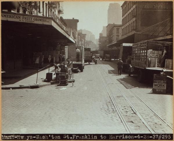 Manhattan: Washington Street - Franklin Street, 1937