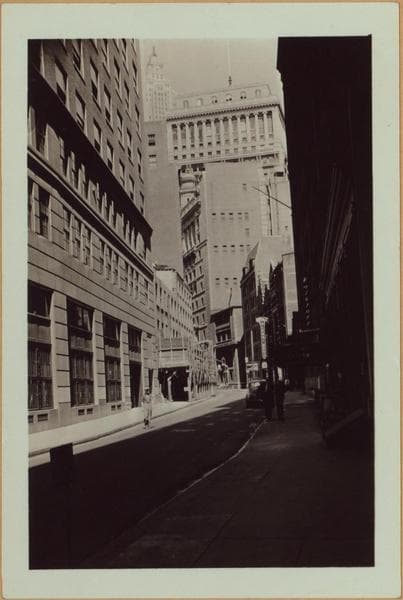 Manhattan: South William Street - Broad Street, 1939