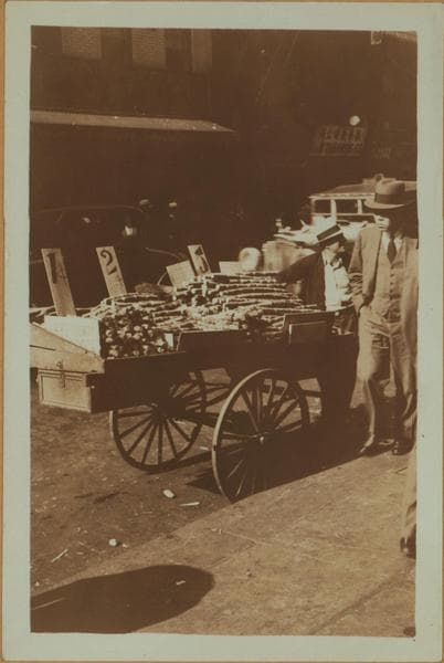 Occupations - Peddlers - Food - Refreshments - Sugar cane., 1935