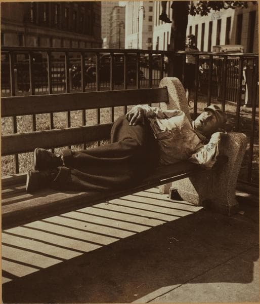 Street scenes - Sleeping derelict., 1938