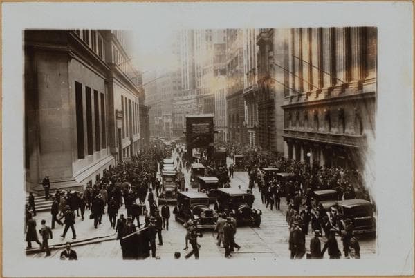 Manhattan: Broad Street - Wall Street, 1936