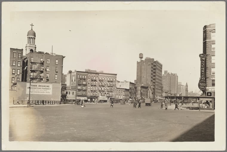 6th Avenue at Bedford Street and Bleecker Street, East side to , Manhattan, 1932-02-20