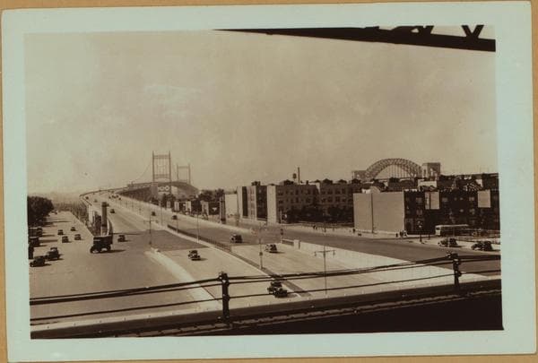 Bridges - Triborough Bridge - [Queens end.], 1937