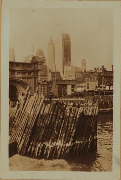 East River - Pier 1 - Battery Park, Manhattan - [Bank of Manhattan - City Bank-Farmers Trust Company - 60 Wall Street Tower.], 1930–1938