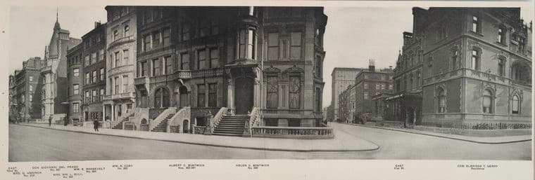 Com. Eldridge T. Gerry residence - Helen C. Bostwick - Wm. E. Cory - Wm. E. Roosevelt - No. 810 Mrs. G. Amsinck - East 62nd St.], 1911