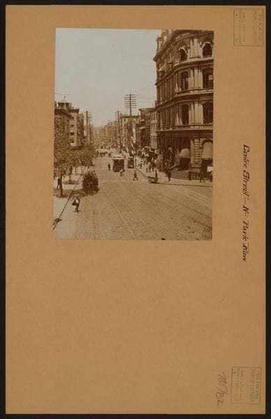 Manhattan: Centre Street - Park Row, 1885