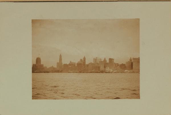 North (Hudson) River - Shore and skyline - Manhattan - Battery - 14th Street., 1925