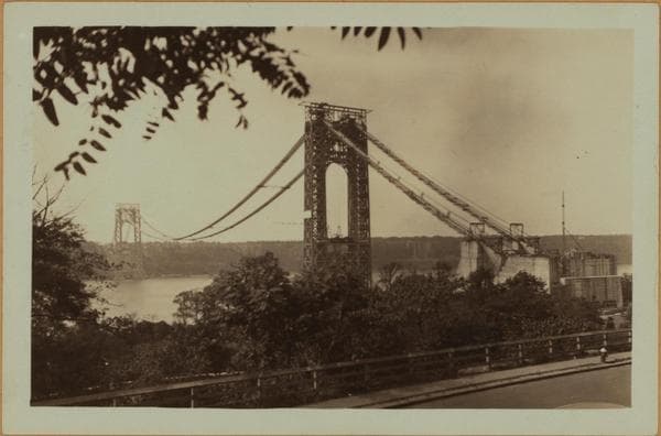 Bridges - George Washington Bridge - [Construction.], 1930