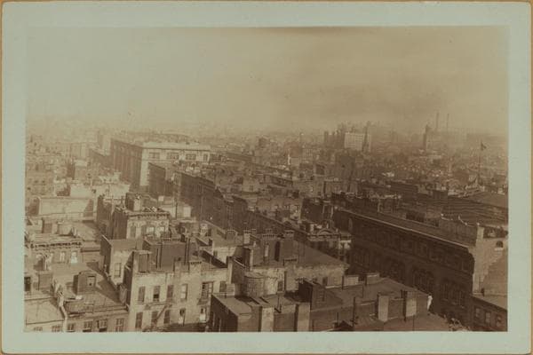 General view - [Manhattan - Delancey Street - View of Manhattan East Ghetto from Forsyth to Christie Streets - Libby's Hotel.], 1930