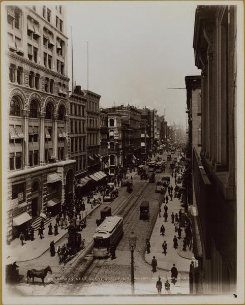 Manhattan: Broadway - Duane Street, 1898
