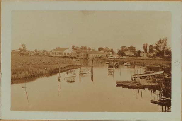 Pugsley Creek - Bronx - Lacombe Avenue Bridge - [Dawn Boat Corporation - Westchester Motor Boat Club.], 1928