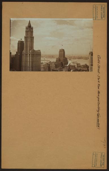 General view - [Manhattan] - Centre Street - Park Row - Municipal Building., 1936