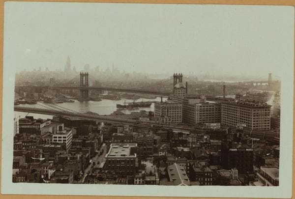 Bridges - Manhattan Bridge - [Brooklyn tower.], 1933