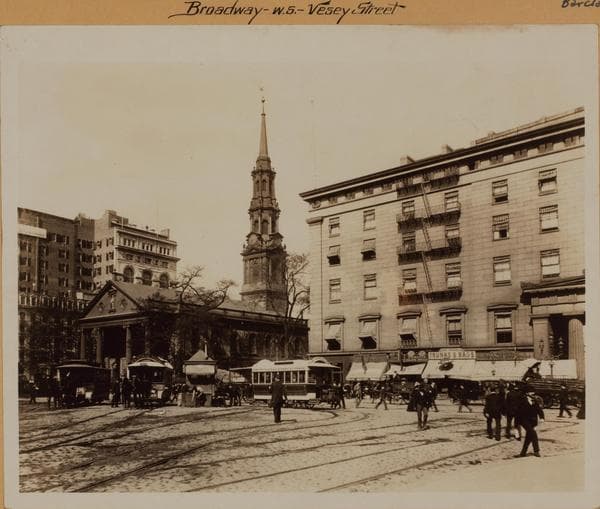 Manhattan: Broadway - Vesey Street, 1891