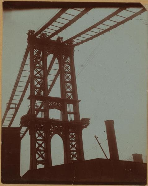 Bridges - Manhattan Bridge - [Construction.], 1908