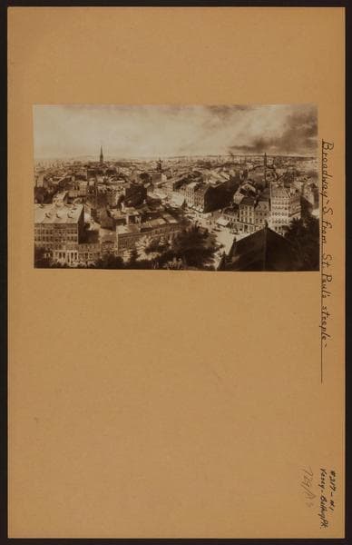Manhattan: Vesey Street - Broadway, ca. 1850