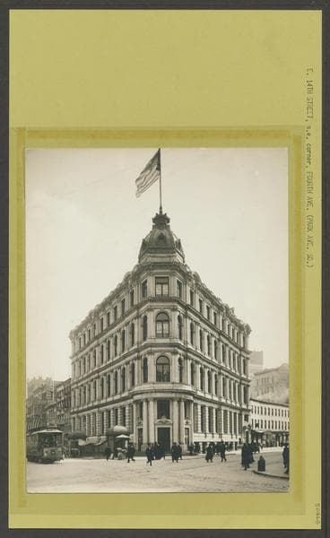 14th Street (East) - Fourth Avenue looking northwest, 1917