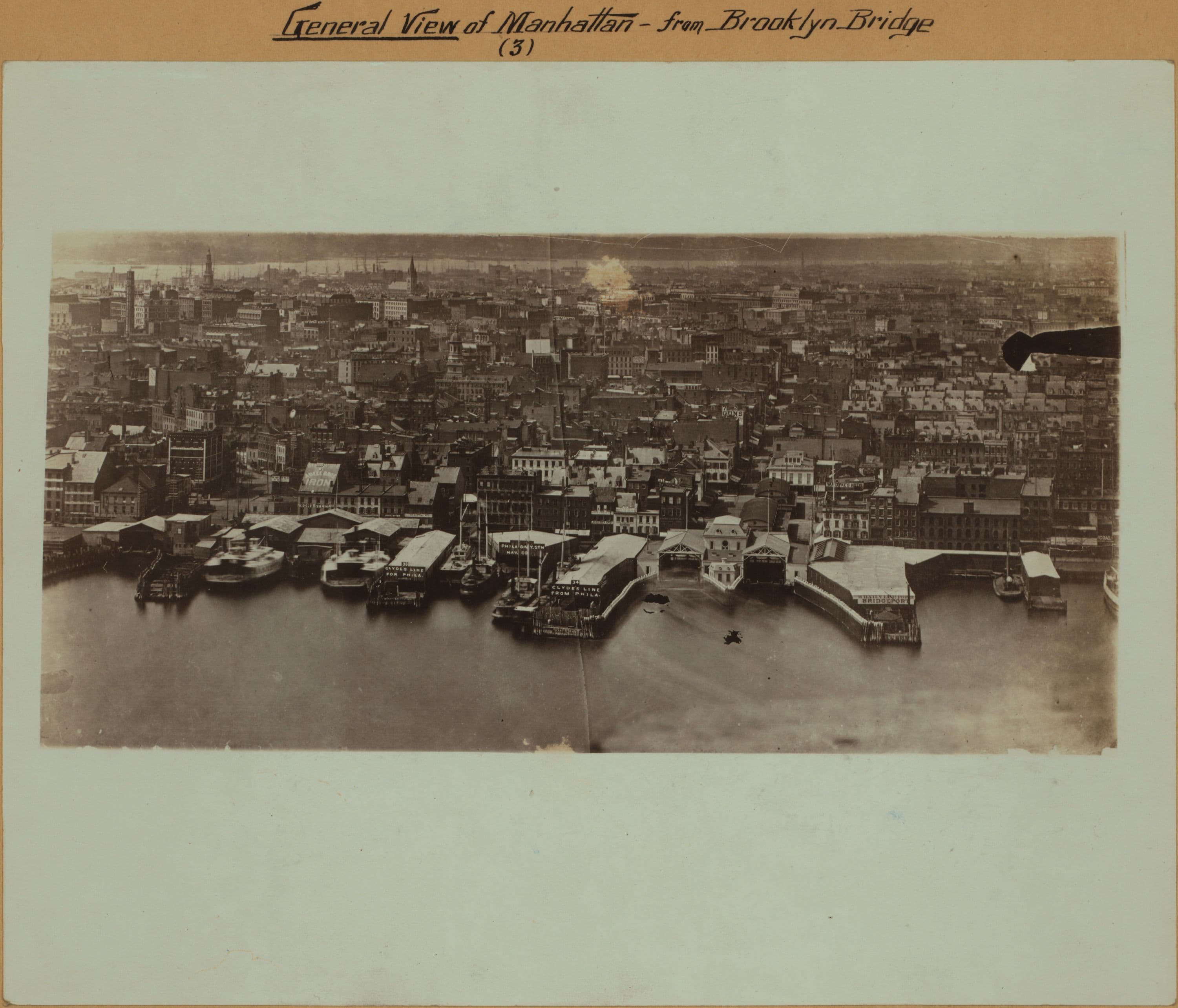 General view - Manhattan - [View of Lower Manhattan from Brooklyn Bridge.]
