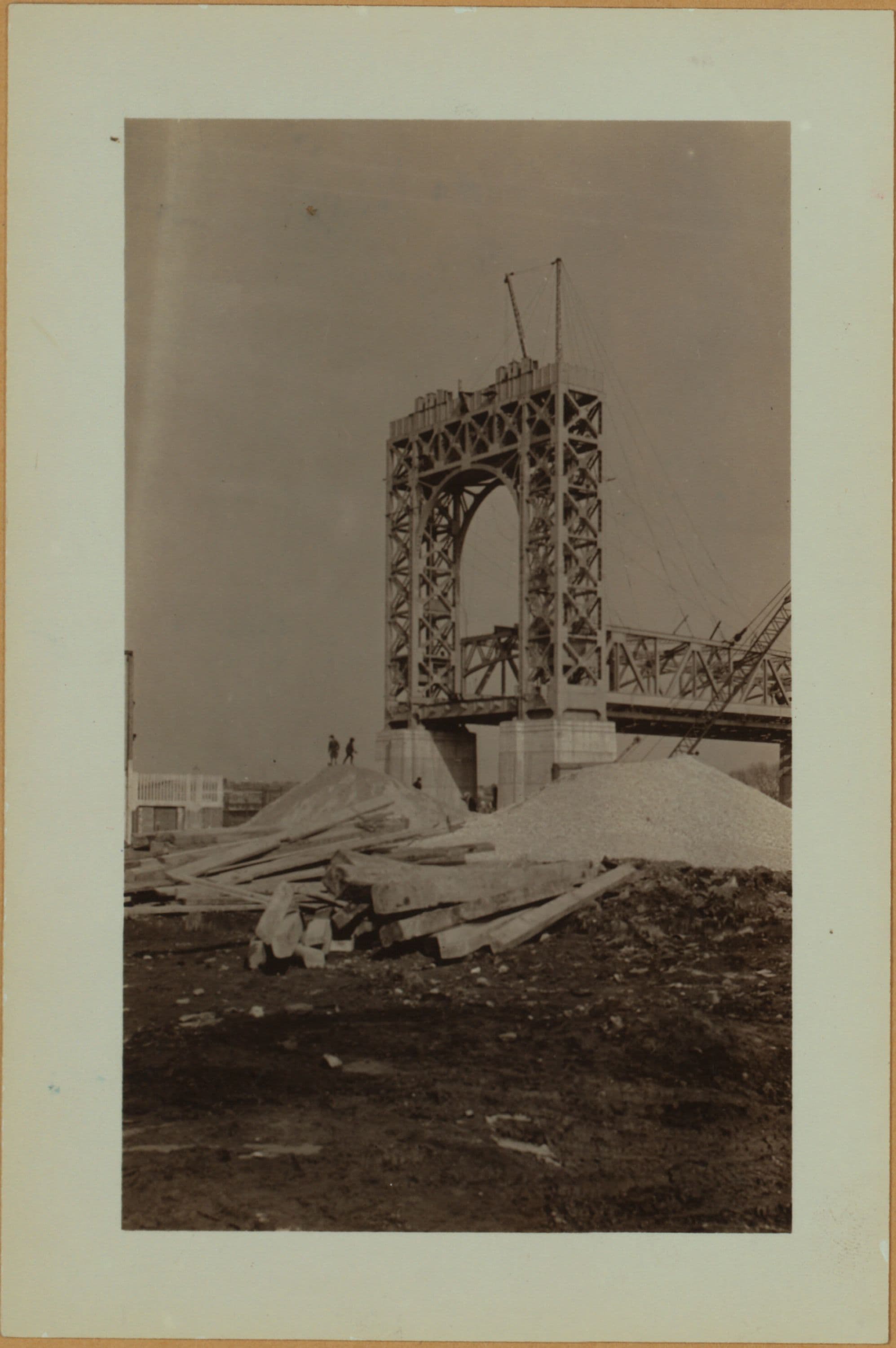 Bridges - Triborough Bridge - [Construction of Randall's Island tower.]