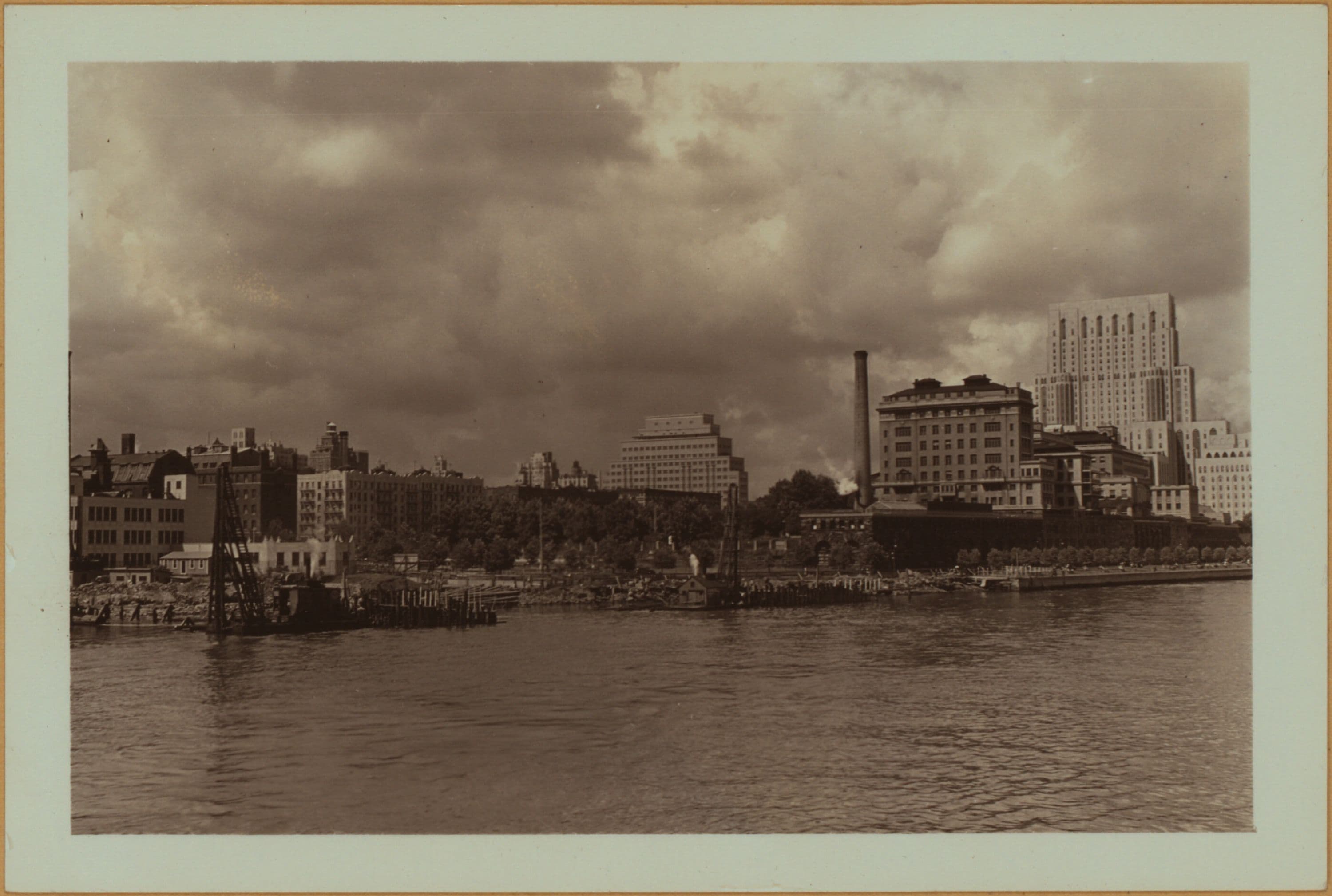East River - Manhattan shore [from East 55th Street.]