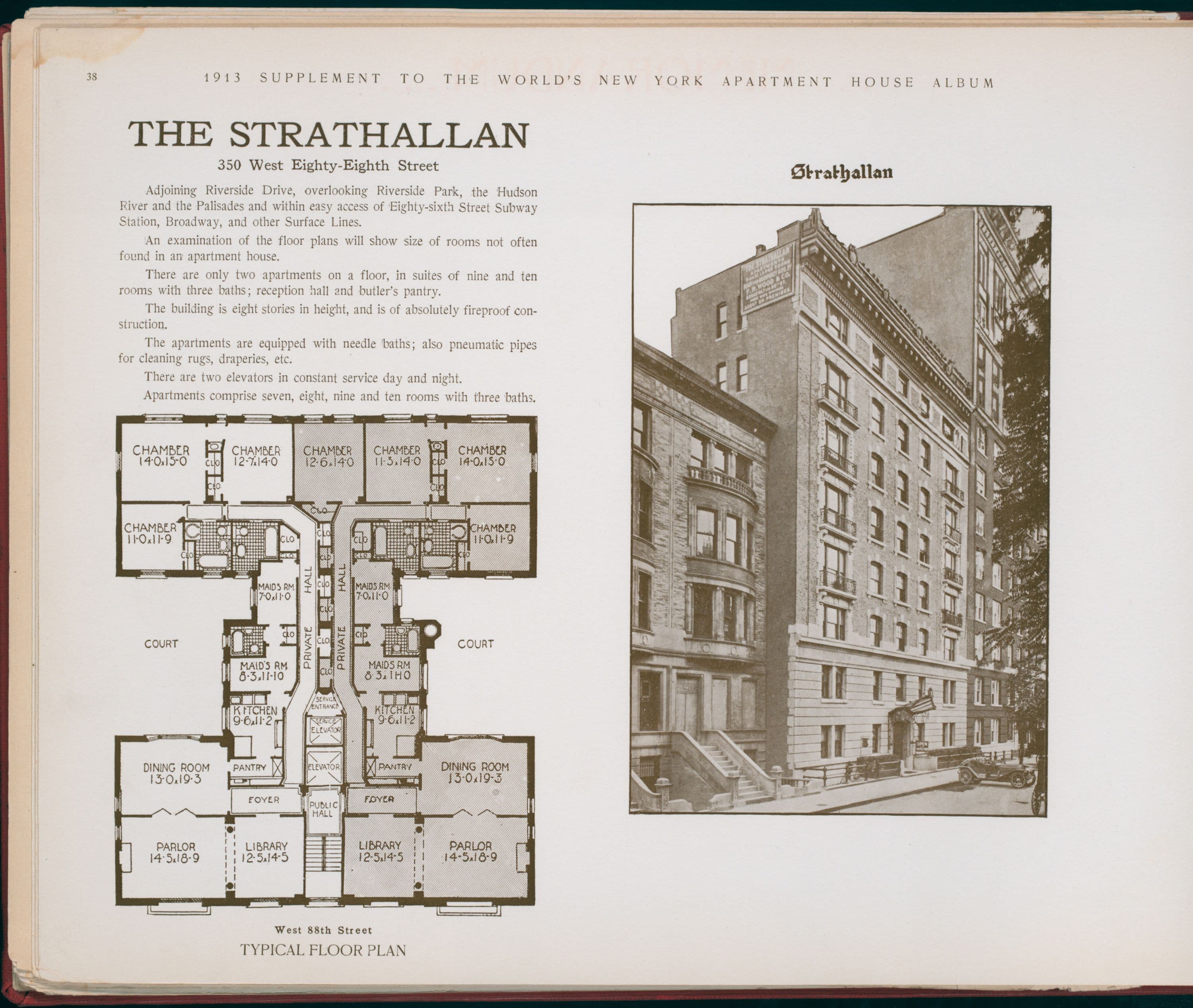 The Strathallan. 350 West Eighty-eighth Street.