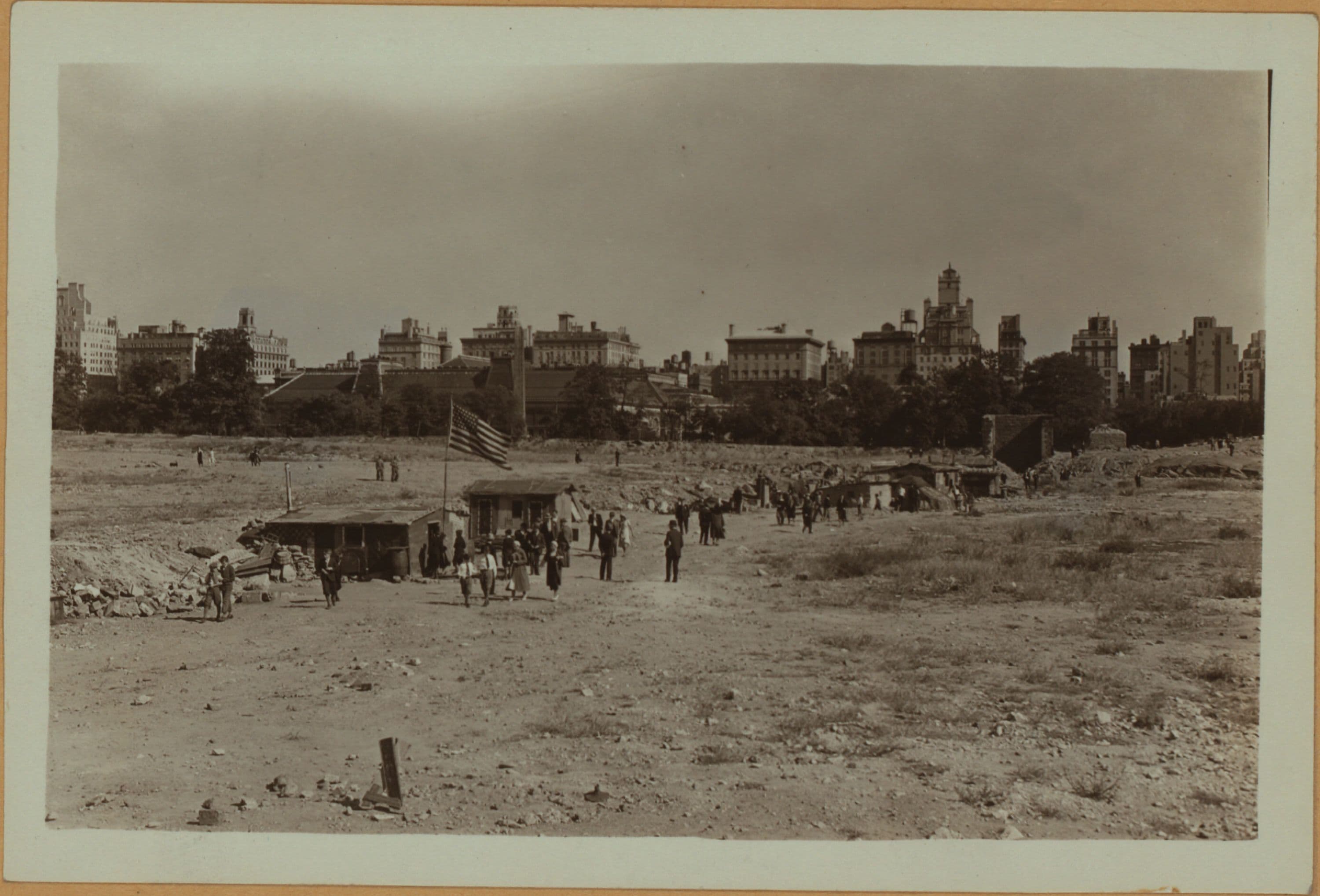 Squatters Colony - Central Park, Manhattan - [Shanty town on the old reservoir site.]